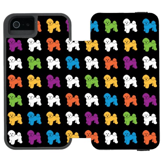 Bichon Frise Incipio iPhone Geldbeutel-Hülle (Folio Geöffnet)