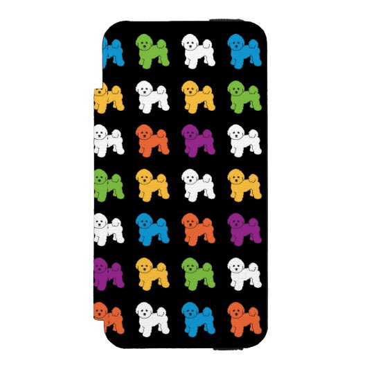 Bichon Frise Incipio iPhone Geldbeutel-Hülle (Folio Vorderseite)