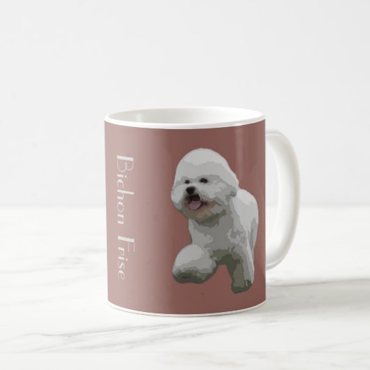 Bichon Frise Kaffee-Tasse Kaffeetasse (VorderseiteRechts)