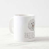 Bichon Frise Keepake FEMALE Kaffeetasse (Vorderseite Links)