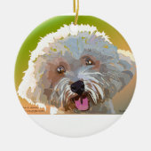 Bichon Frise Keramikornament (Vorne)
