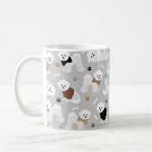 Bichon Frise Knochen und Paws Grau Kaffeetasse (Links)