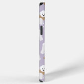 Bichon Frise Knochen und Pfoten Lila iPhone Hülle (Rechte Seite)
