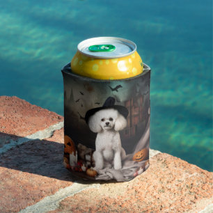 Bichon Frise Kürbisse Halloween Gruselig Dosenkühler