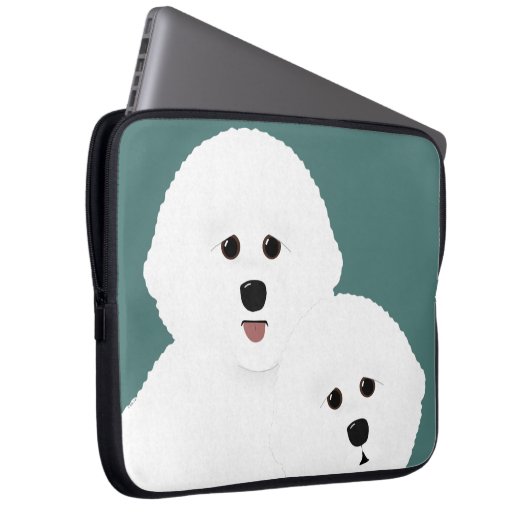 Bichon Frise Laptop Sleeve (Vorne Rechts)
