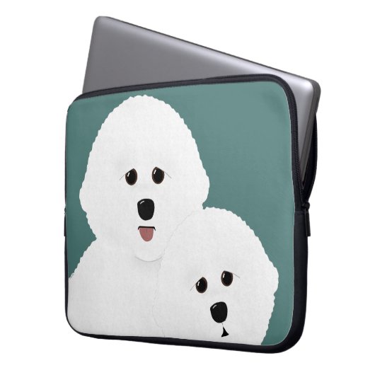 Bichon Frise Laptop Sleeve (Vorderseite Links)