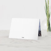 Bichon Frise lässt es Weihnachten schnee Karte (Rückseite)