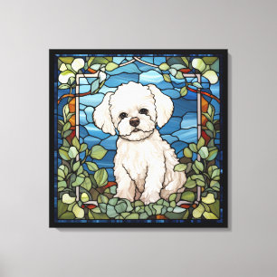 Bichon Frise Leinwanddruck