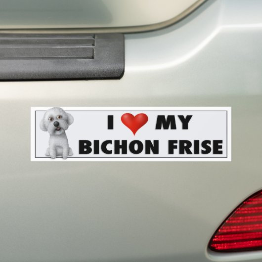 Bichon Frise Liebe-Aufkleber Autoaufkleber (Auf Auto)
