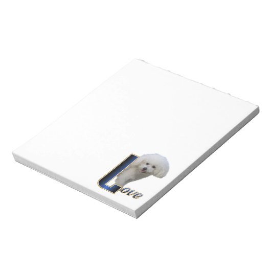 Bichon Frise Liebe Notizblock (Rotiert)