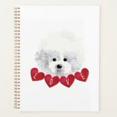 Bichon Frise LIEBE Planer (Vorderseite)