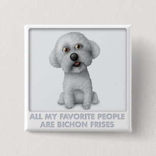 Bichon Frise Liebling Button