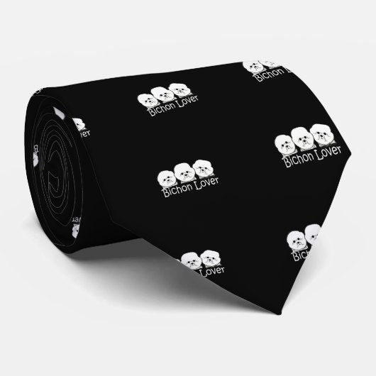 Bichon Frise Lover Krawatte (Gerollt)