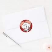 Bichon Frise Lover Runder Aufkleber (Umschlag)
