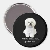 Bichon Frise Magnet (Vorderseite/Rückseite)