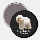 Bichon Frise Magnet (Vorderseite/Rückseite)