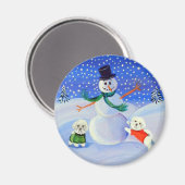 Bichon Frise Magnet (Vorderseite/Rückseite)