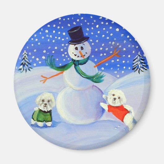 Bichon Frise Magnet (Vorne)