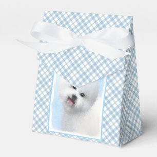 Bichon Frise Malerei - Niedliche Original Dog Art Geschenkschachtel