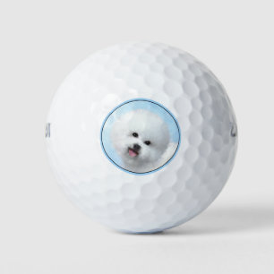 Bichon Frise Malerei - Niedliche Original Dog Art Golfball