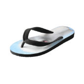 Bichon Frise Malerei - Niedliche Original Dog Art Kinderbadesandalen (Schrägansicht)