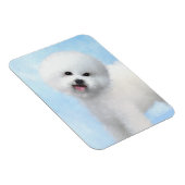 Bichon Frise Malerei - Niedliche Original Dog Art Magnet (Rechte Seite)