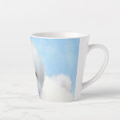 Bichon Frise Malerei - Niedliche Original Dog Art Milchtasse (Rechts)