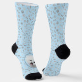 Bichon Frise Malerei - Niedliche Original Dog Art Socken (Gewinkelt)