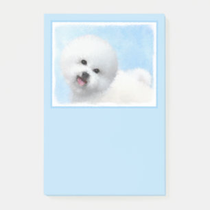 Bichon Frise Malerei - Niedliche Original Hunde Ku Post-it Klebezettel