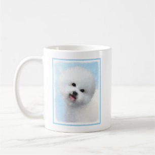 Bichon Frise Malerei - Süße originelle Hundekunst Kaffeetasse