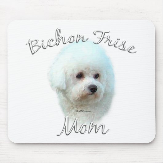Bichon Frise Mama 2 Mousepad (Vorne)