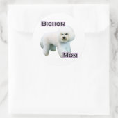 Bichon Frise Mama 4 - Aufkleber (Tasche)