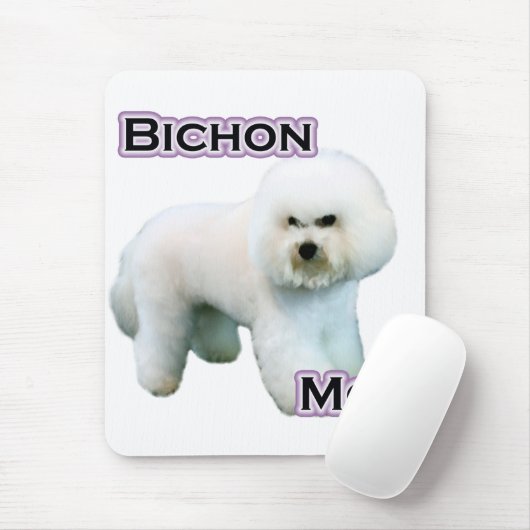 Bichon Frise Mama 4 Mousepad (Mit Mouse)