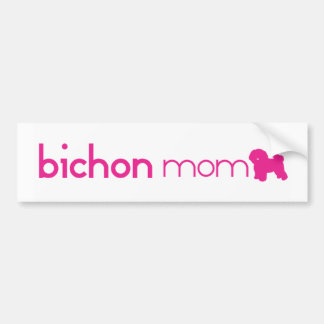 Bichon Frise Mama Autoaufkleber
