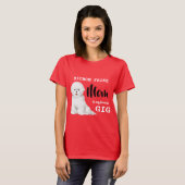 Bichon Frise Mama Favorite Gig Red T-Shirt (Vorne ganz)