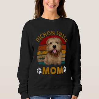 Bichon Frise Mama Hund Papa Immer Bichon Frise Sweatshirt
