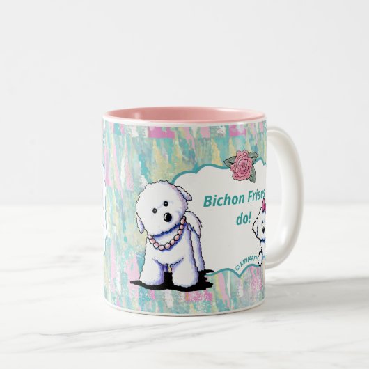 Bichon Frise Mama Kaffee Tasse (VorderseiteRechts)