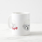 Bichon Frise _ mix _ Kaffeetasse (Vorderseite Links)