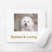 Bichon Frise Mousepad (Mit Mouse)