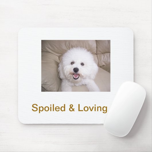 Bichon Frise Mousepad (Mit Mouse)