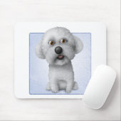 Bichon Frise Mousepad (Mit Mouse)