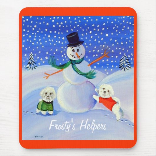 Bichon Frise Mousepad (Vorne)