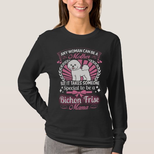 Bichon Frise Mutter T-Shirt (Vorderseite)