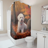 Bichon Frise n Herbstleaves Fall Inspiriert Duschvorhang (Beispiel)