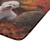 Bichon Frise n Herbstleaves Fall Inspiriert Schneidebrett (Ecke)