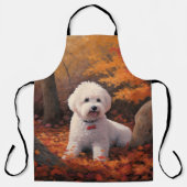 Bichon Frise n Herbstleaves Fall Inspiriert Schürze (Vorderseite)