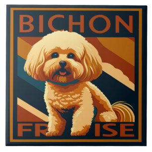 Bichon Frise Niedlich Puppy Fliese