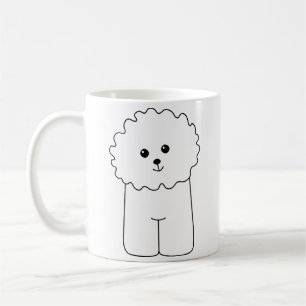 Bichon Frise, niedlicher Hund Kaffeetasse