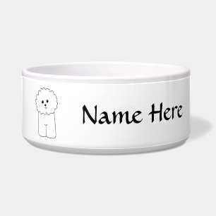 Bichon Frise, niedlicher Hund Napf