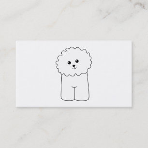 Bichon Frise, niedlicher Hund Visitenkarte